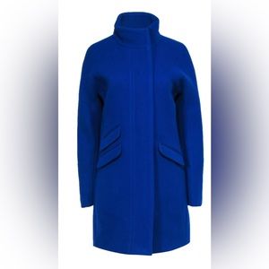 Royal Blue J. Crew Italian Stadium by Nello Gori size 6 wool Peacoat jacket